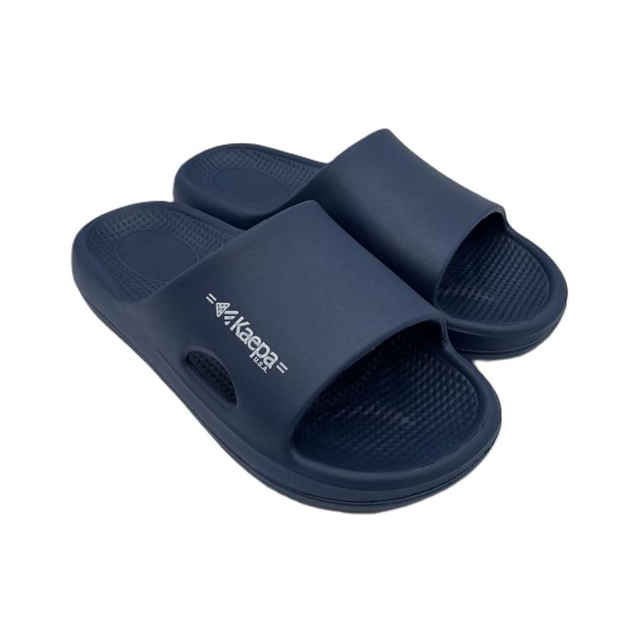  SLIPPER サンダル 9 ネイビー ISLAND SLIPPER サンダル / PT202/NAVY/レザーサンダル メンズ